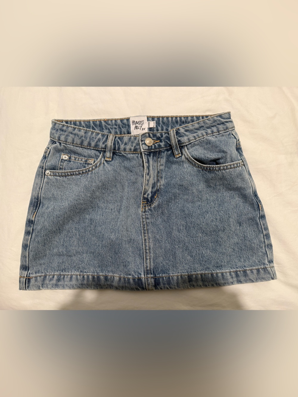 Princess Polly Light Blue Denim Skirt